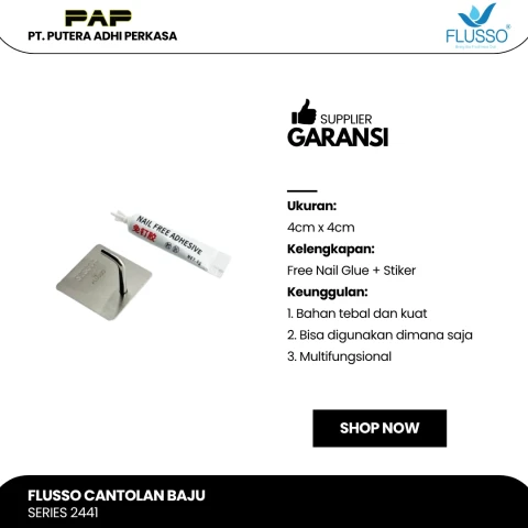 Flusso FLS Cantolan Baju Kotak Kecil Single