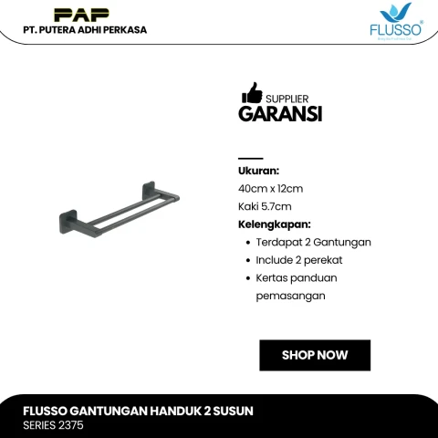 Flusso Fls Gantungan Handuk 2 Susun