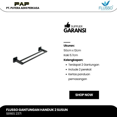 Flusso Fls Gantungan Handuk 2 Susun