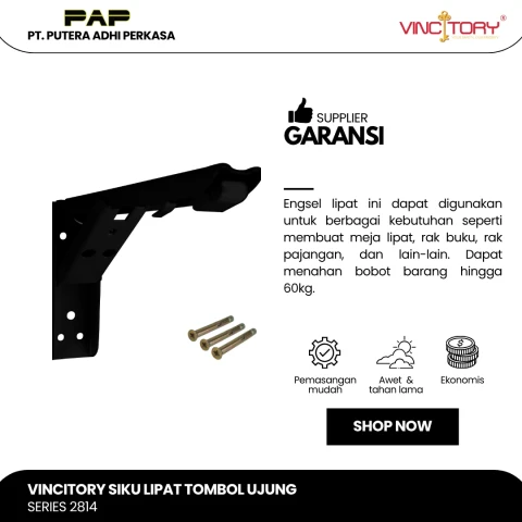 Vincitory Siku Lipat Tombol Ujung