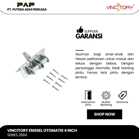 Vincitory Engsel Otomatis 4 Inch