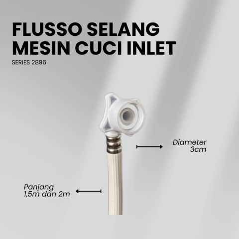 Flusso Selang Mesin Cuci Inlet Drat