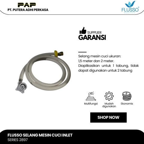 Flusso Selang Mesin Cuci Inlet Drat
