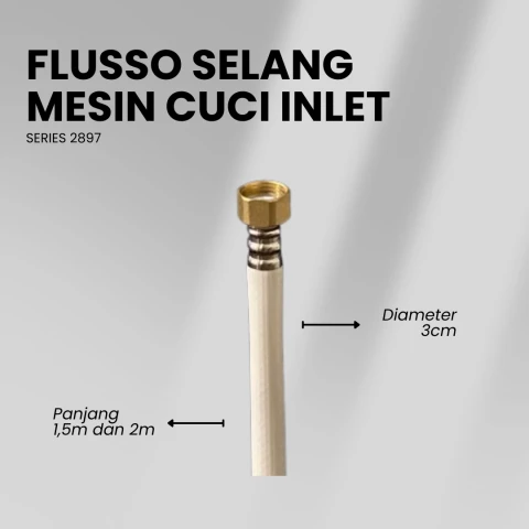 Flusso Selang Mesin Cuci Inlet Drat