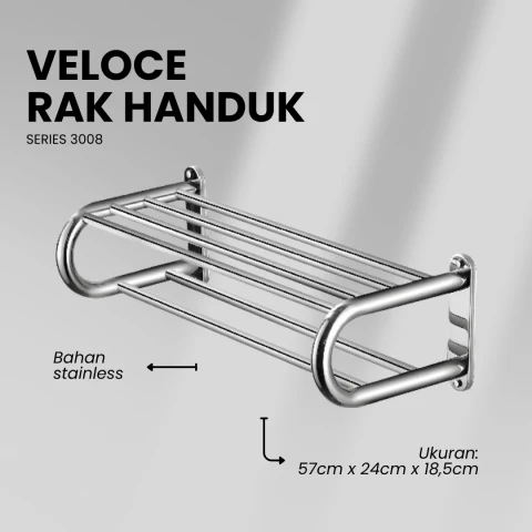 Veloce Rak Handuk 2SSN 60cm