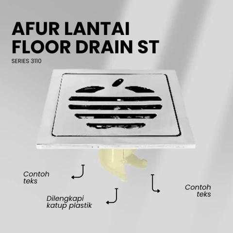 Flusso Afur Lantai Model Katup Plastik