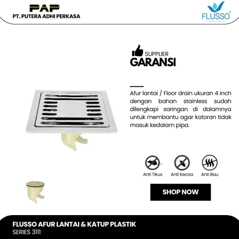 Flusso Afur Lantai Model Katup Plastik