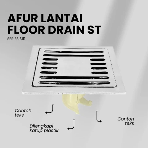 Flusso Afur Lantai Model Katup Plastik