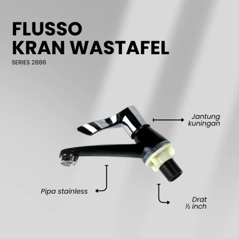 Flusso Kran PE8 KWT BC/SN