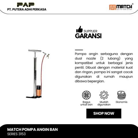 Match Pompa Angin Ban