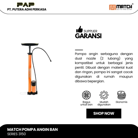 Match Pompa Angin Ban