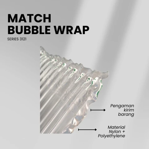 Match Plastik Kemas Gelembung Angin