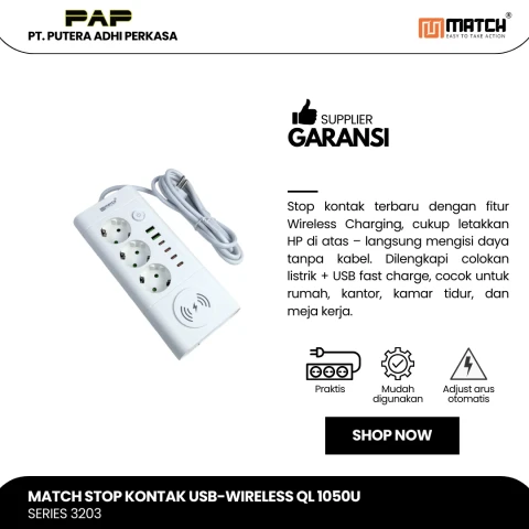 Match Stop Kontak Lubang-Wireless QL