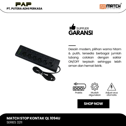 Match Stop Kontak Lubang-USB QL