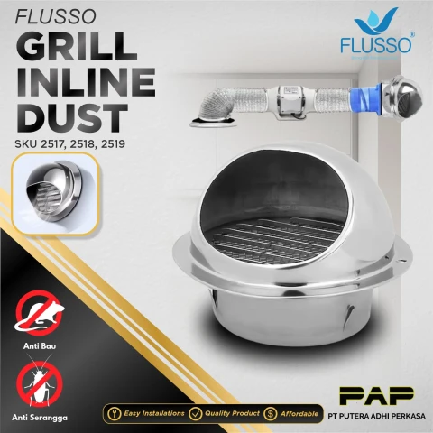 Flusso Grill Inline Dust Booster Fan