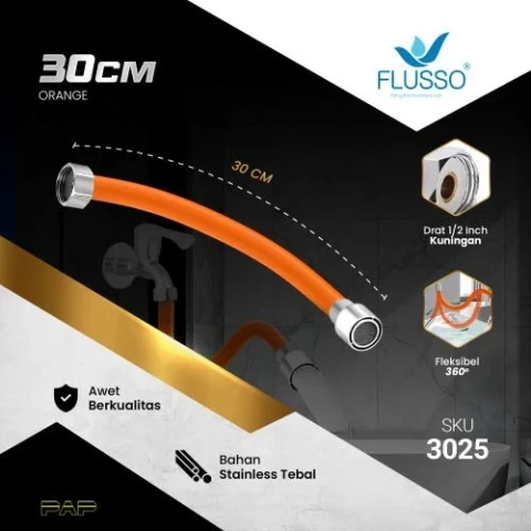 Flusso Selang Flexible Sambungan Kran