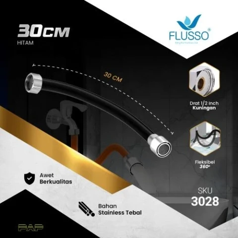 Flusso Selang Flexible Sambungan Kran