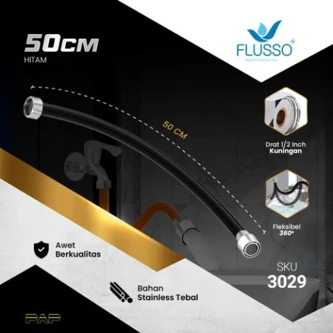 Flusso Selang Flexible Sambungan Kran