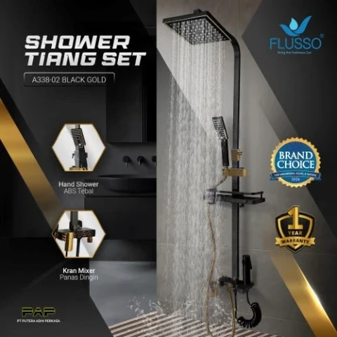 Flusso Shower Tiang Set