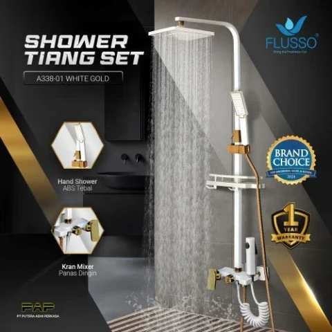 Flusso Shower Tiang Set