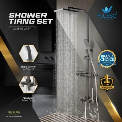Flusso Shower Tiang Set