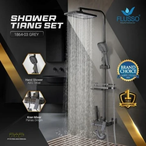 Flusso Shower Tiang Set