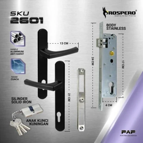 Prospero Kunci Pintu Aluminium