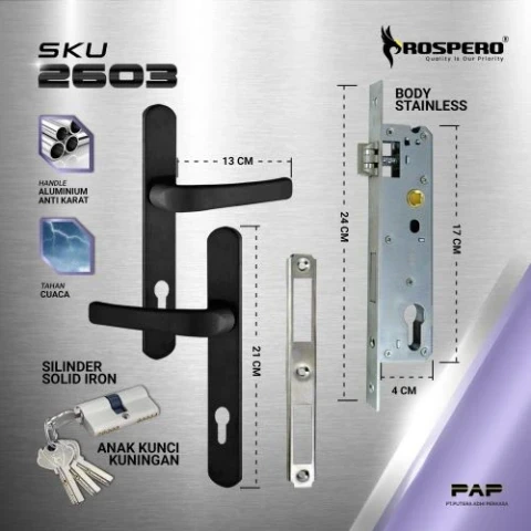 Prospero Kunci Pintu Aluminium