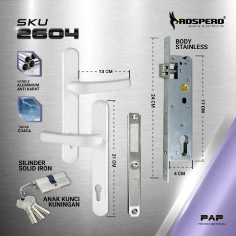 Prospero Kunci Pintu Aluminium