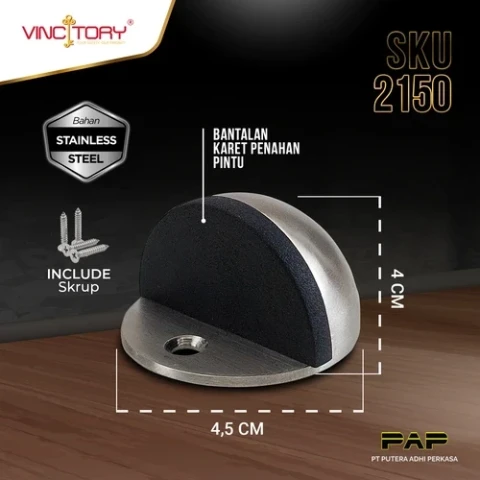 Vincitory Door Stop Bulat Keong Lantai Karet ST