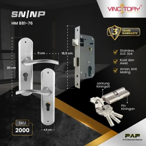 Vincitory Kunci TGG HM881-76 4 COMP KEY