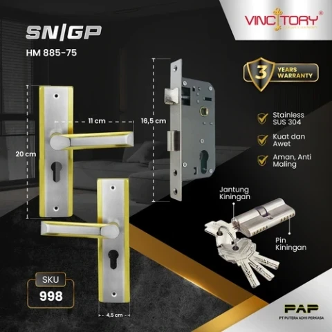 Vincitory Kunci TGG HM885-75 4 COMP KEY