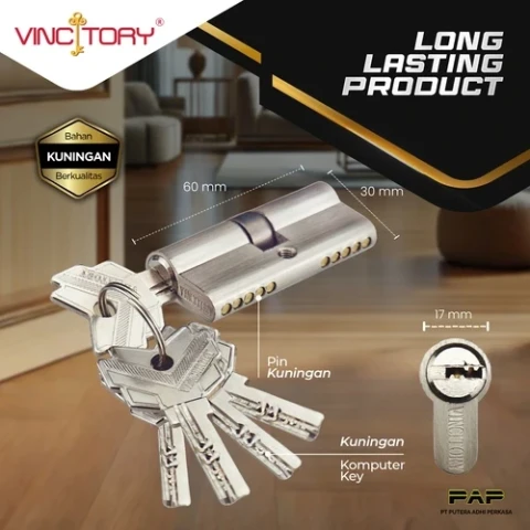Vincitory Silinder Tanggung ZC/BRASS 4 KOMP BLISTER