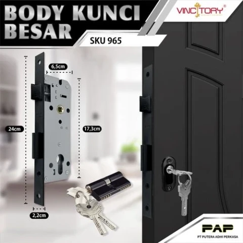 Vincitory Body Kunci Pintu 386 3BRASS KOMP