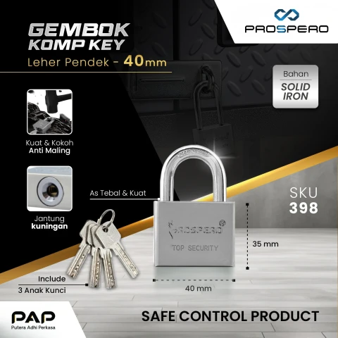 Prospero Gembok Komp Key