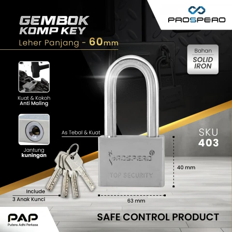 Prospero Gembok Komp Key