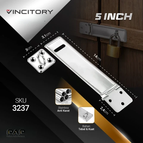 Vincitory Overpall Plat Tempat Gembok
