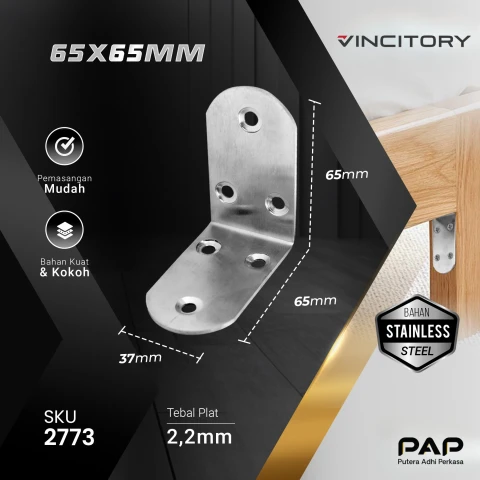 Vincitory Siku Ambalan Plat Stainless