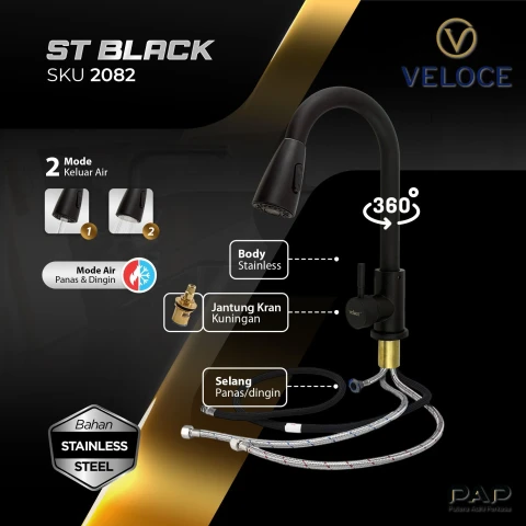 Veloce Kran SE3 KAWT Tarik ST Black