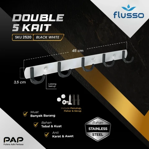 Flusso Fls Gantungan Baju 266 5 Hook